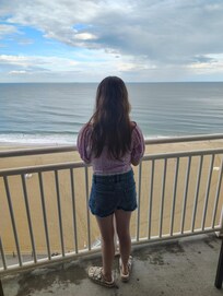 Excellent ocean views from the balcony of our room