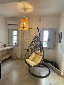 View of door and chair