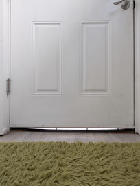 Gap under the front door.