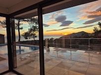 Coucher de soleil le soir de notre arrivée !