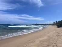 Quiet beach looking towards Crash Boat