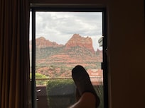 From the bed