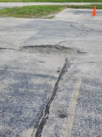Entire parking lot like this