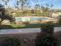 Pool view out the front door