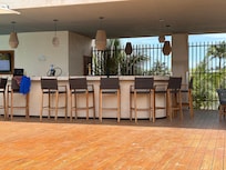 Poolside bar area.