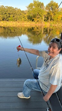 It was fun fishing even if it was a little perch!!