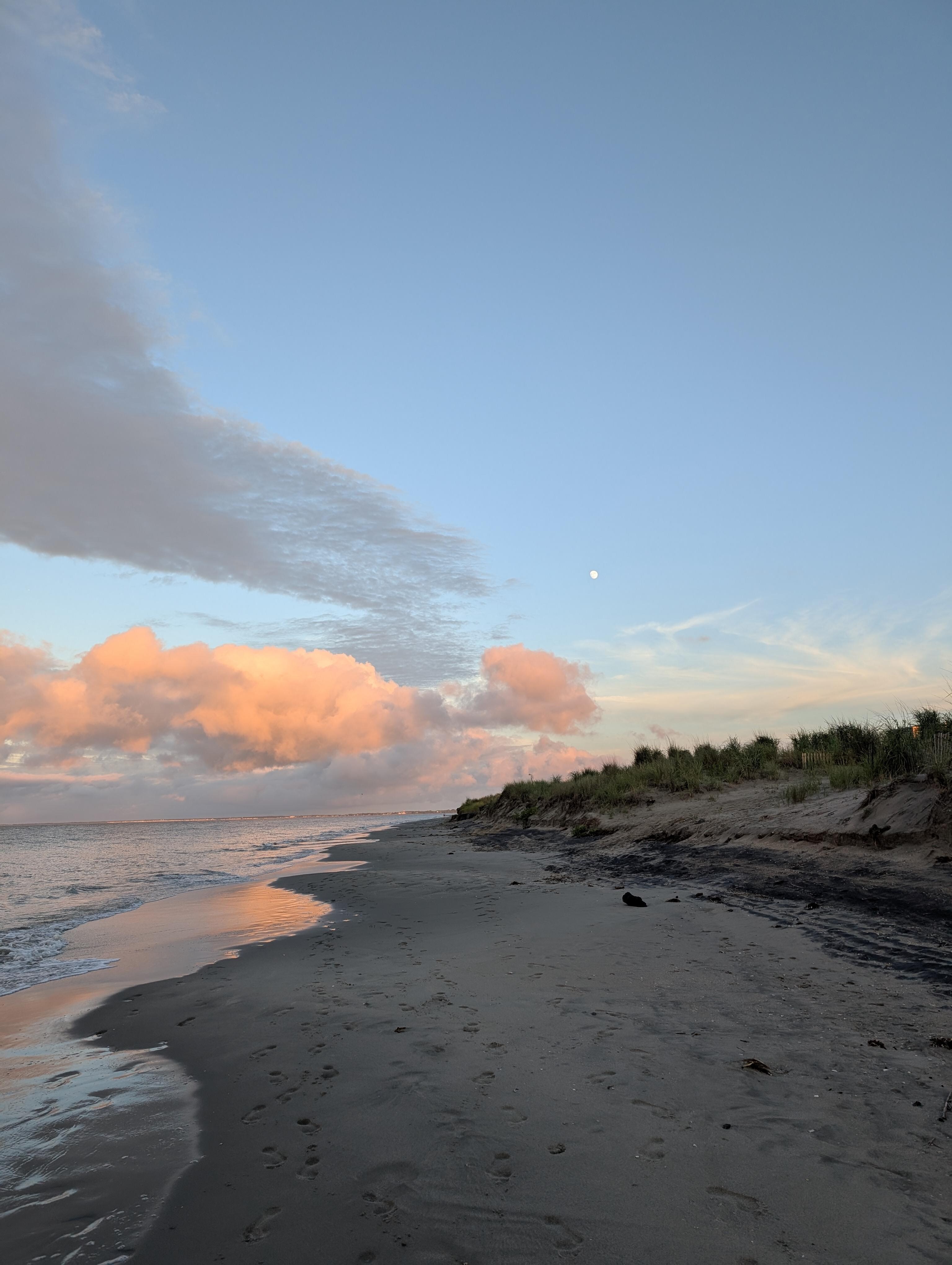 Sunset on the beach 