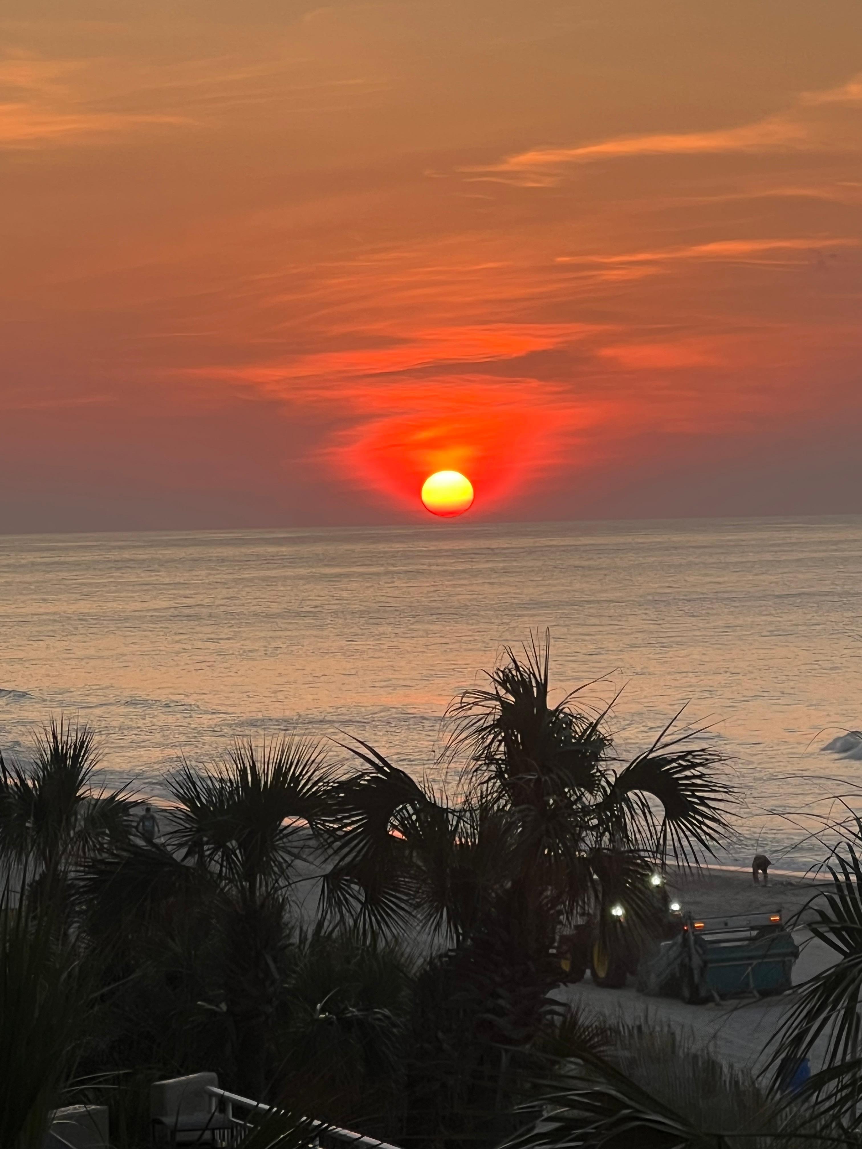 Sunrise from our balcony
