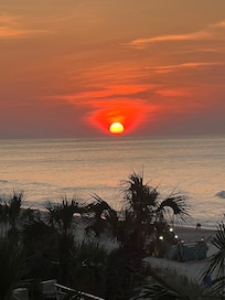 Sunrise from our balcony