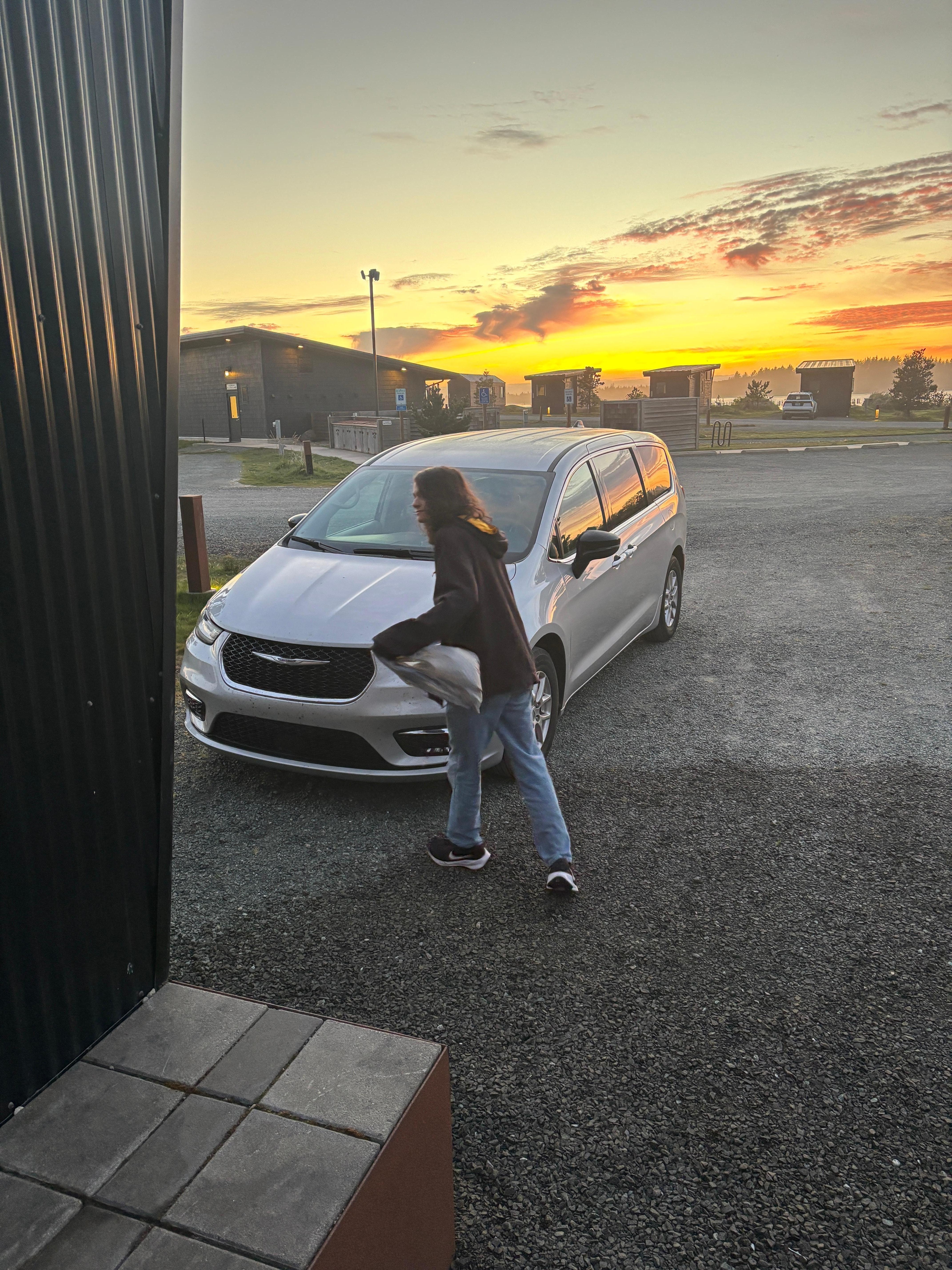 Parking in front of lot for our cabin. I don’t know why I don’t have pictures on the inside, sorry.