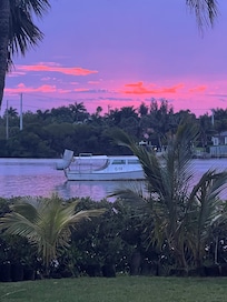 Sunset from the house