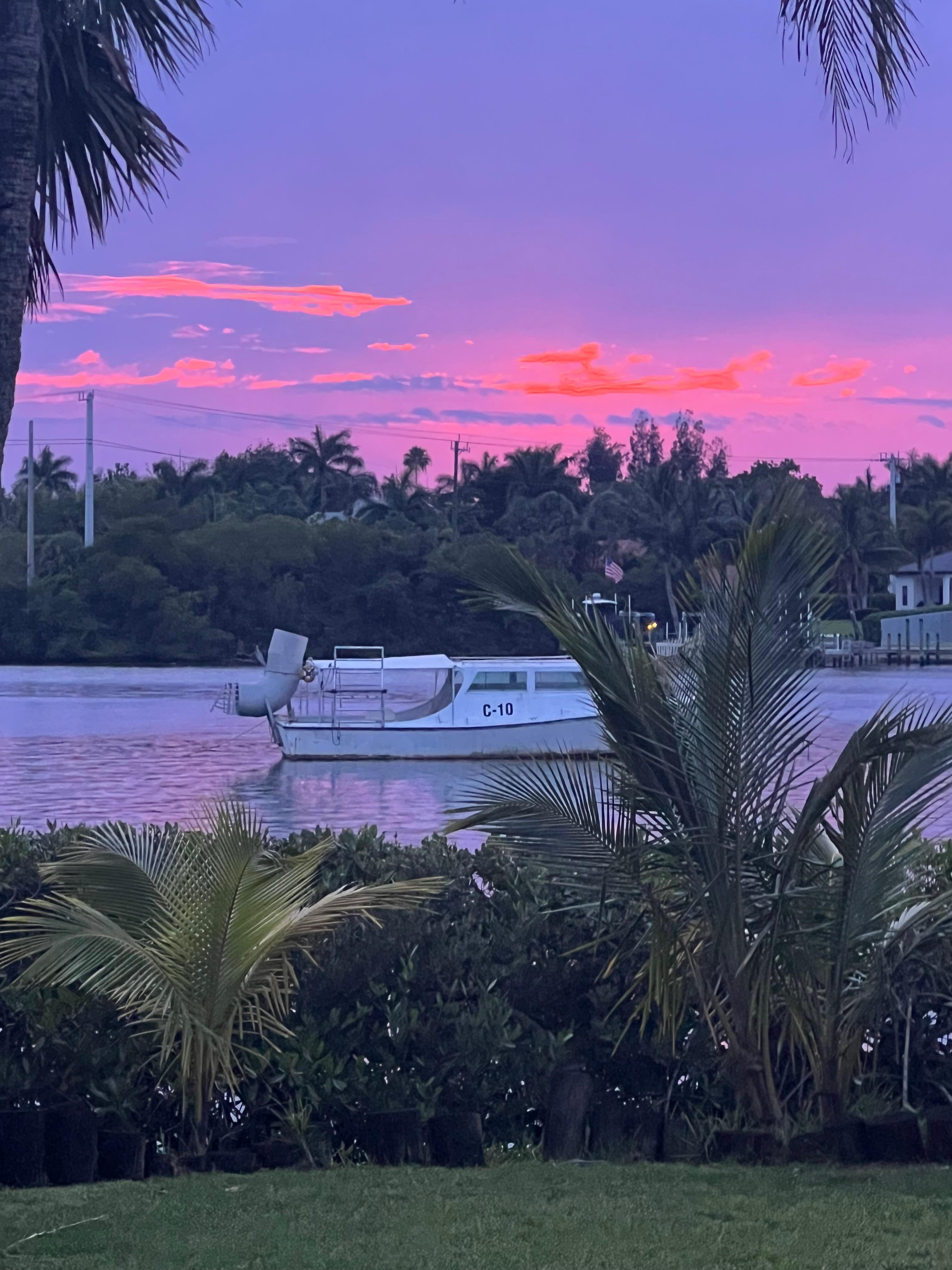 Sunset from the house 