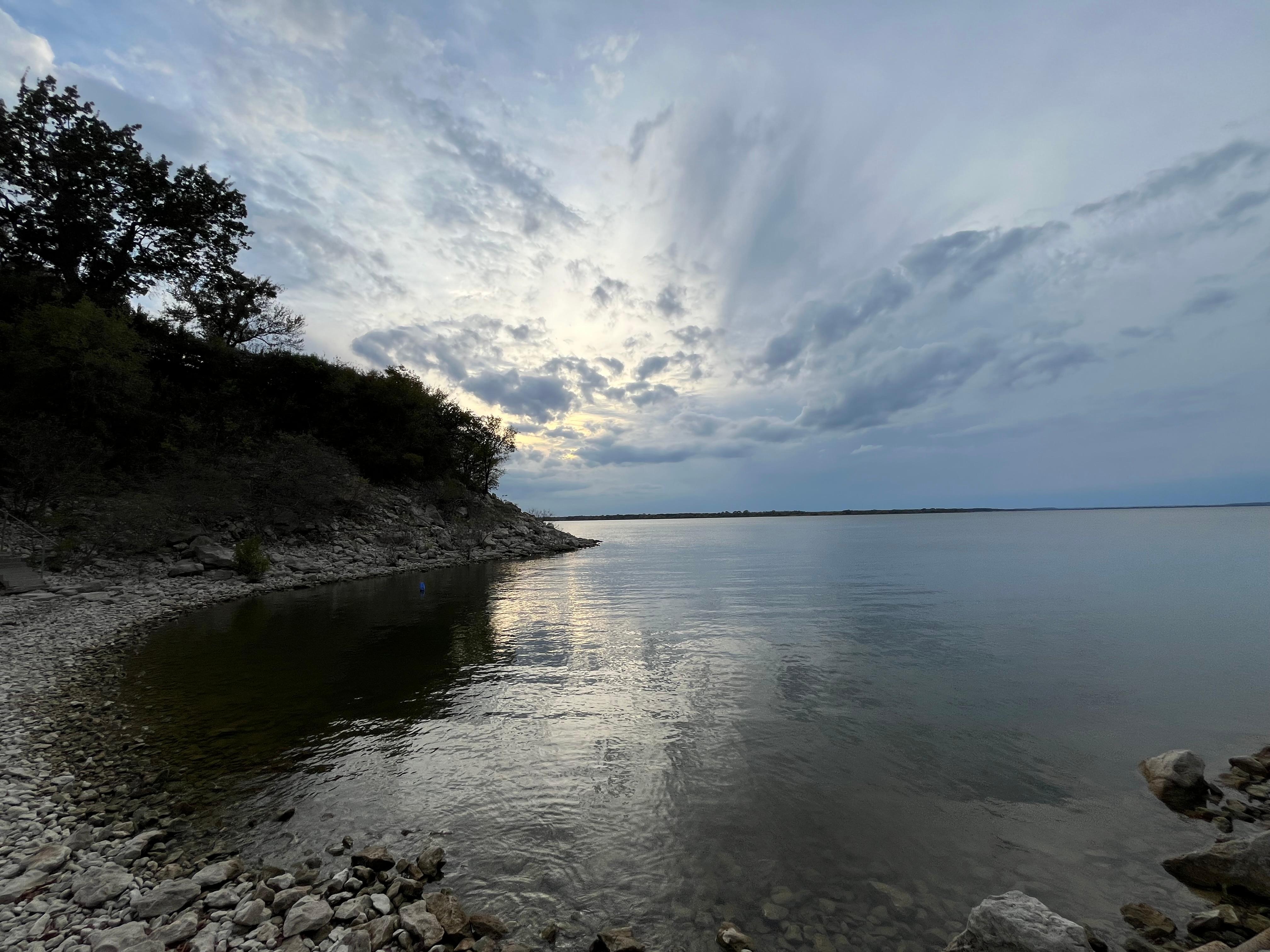 Actual photo, no filter or photoshop used. It was cloudy before the very stormy night. 