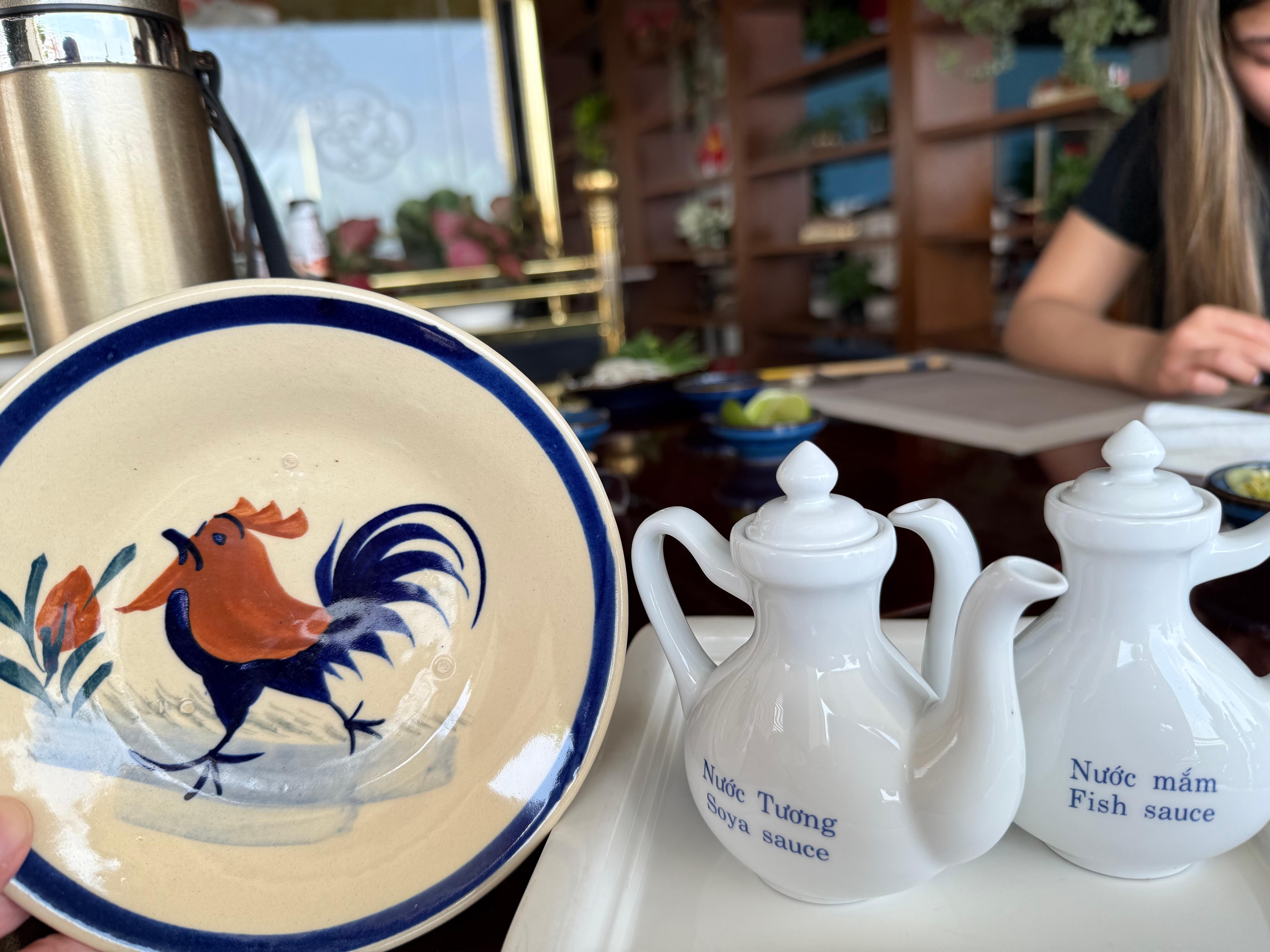 Cute plate at the restaurant