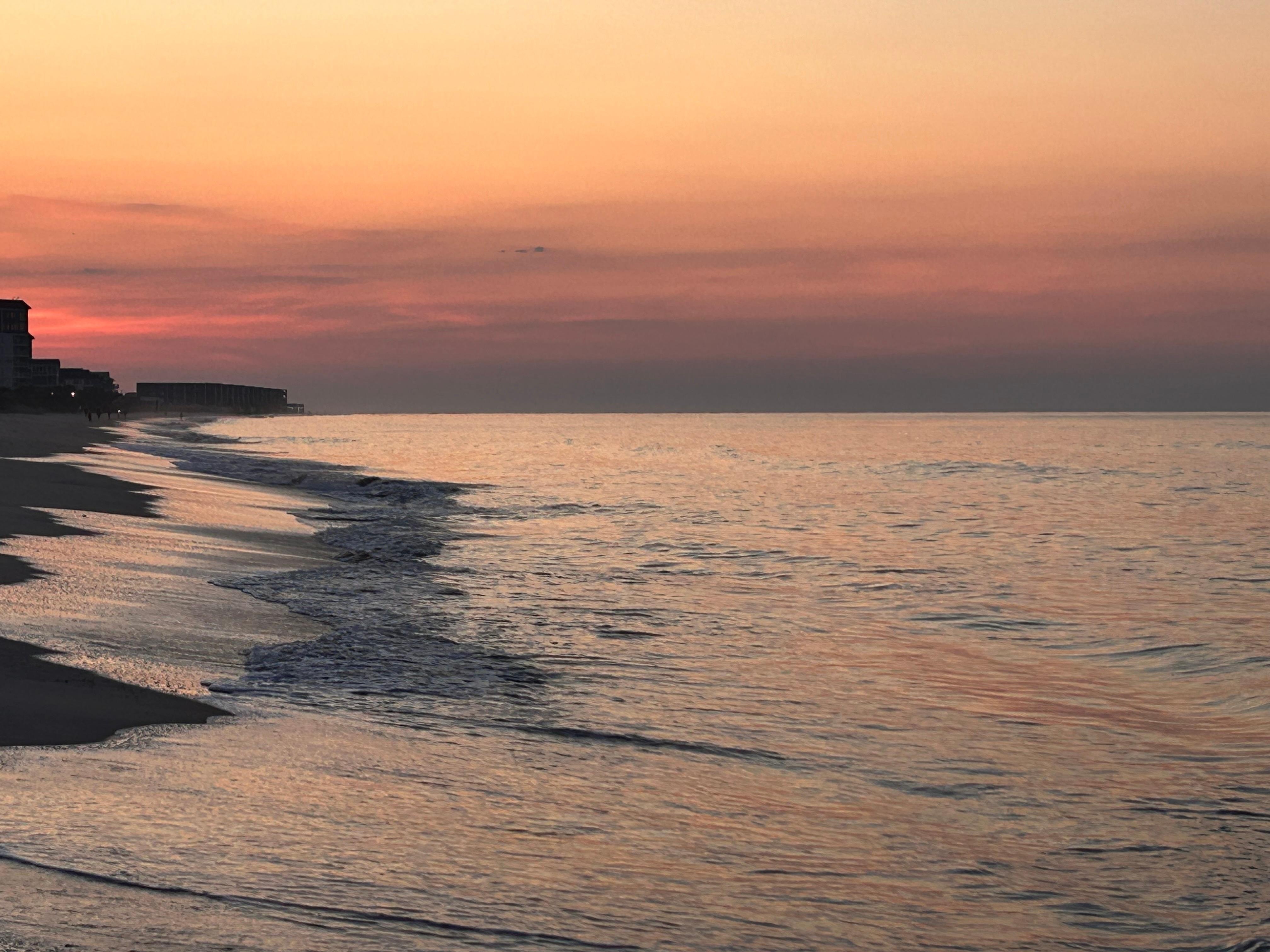 Our first sunrise of the stay! 