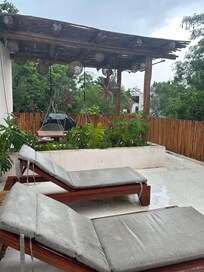 Bbq upstairs patio