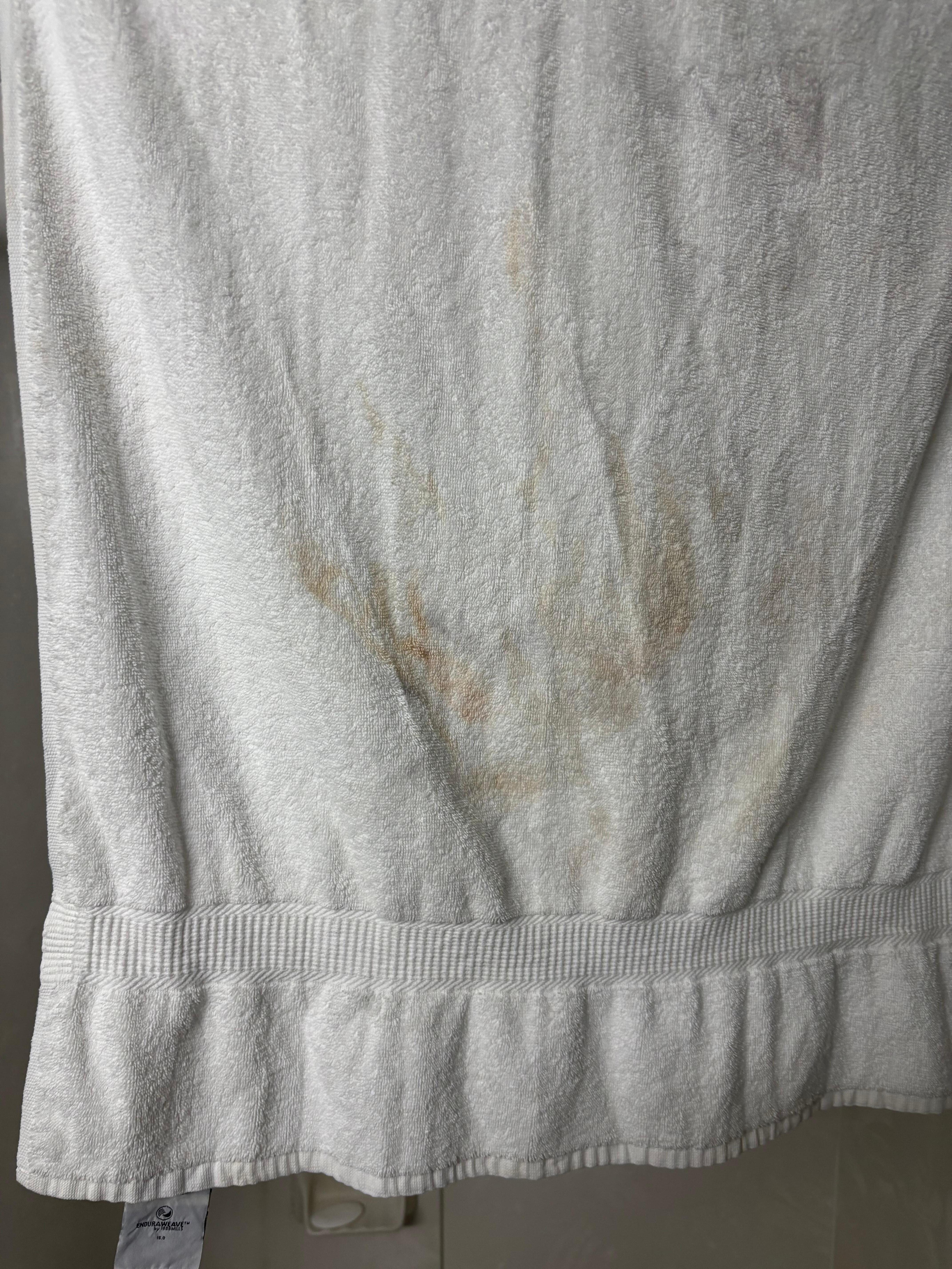 This was a “clean” towel given to us by the hotel. It was disgusting.