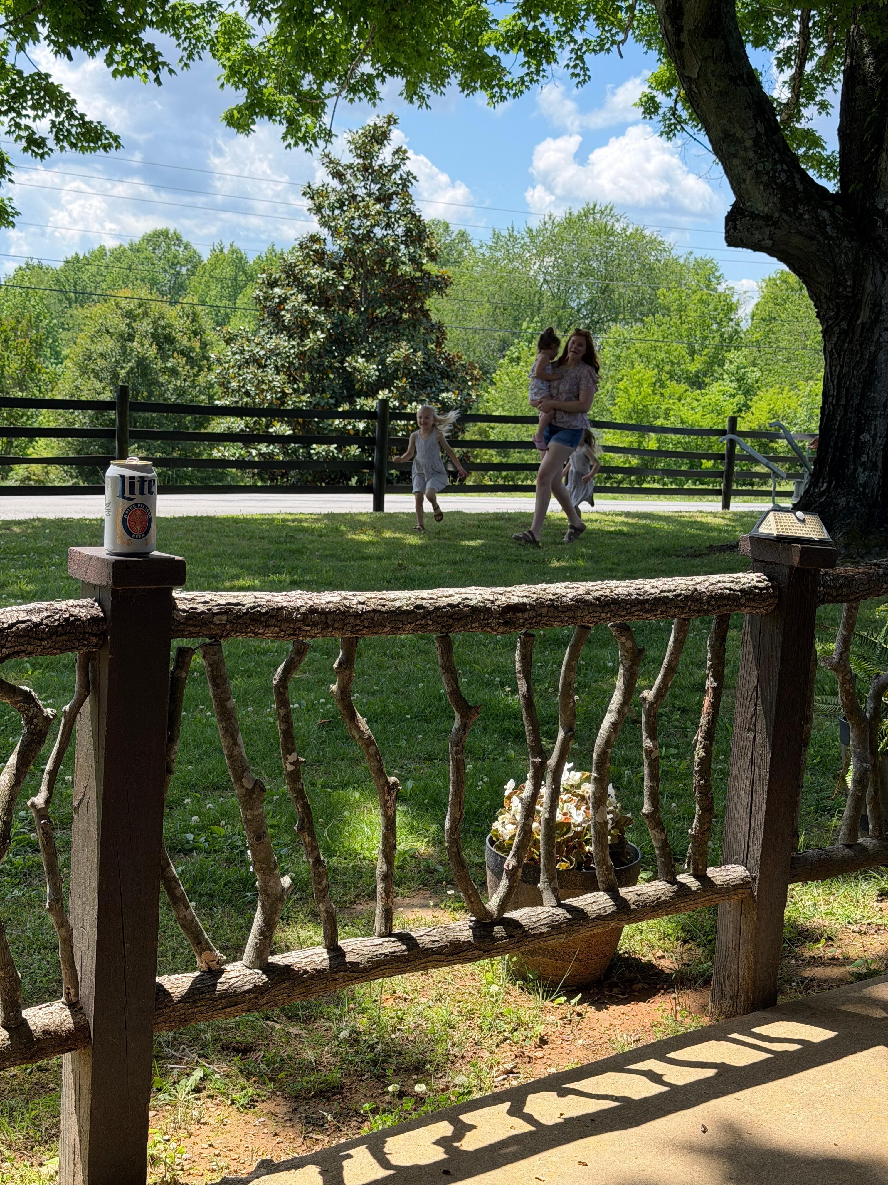The yard area