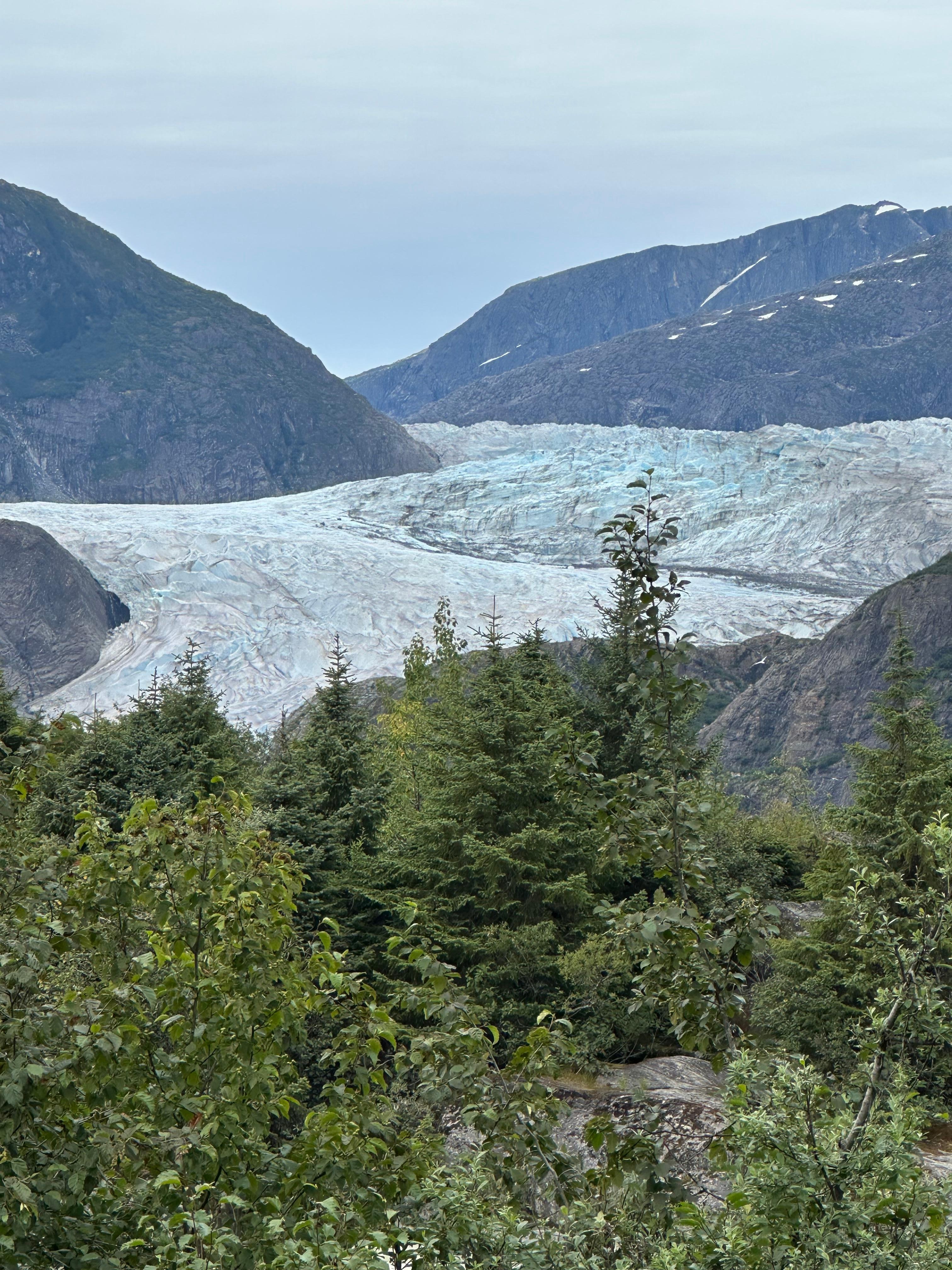 Mendenhall glacier close by