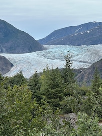 Mendenhall glacier close by