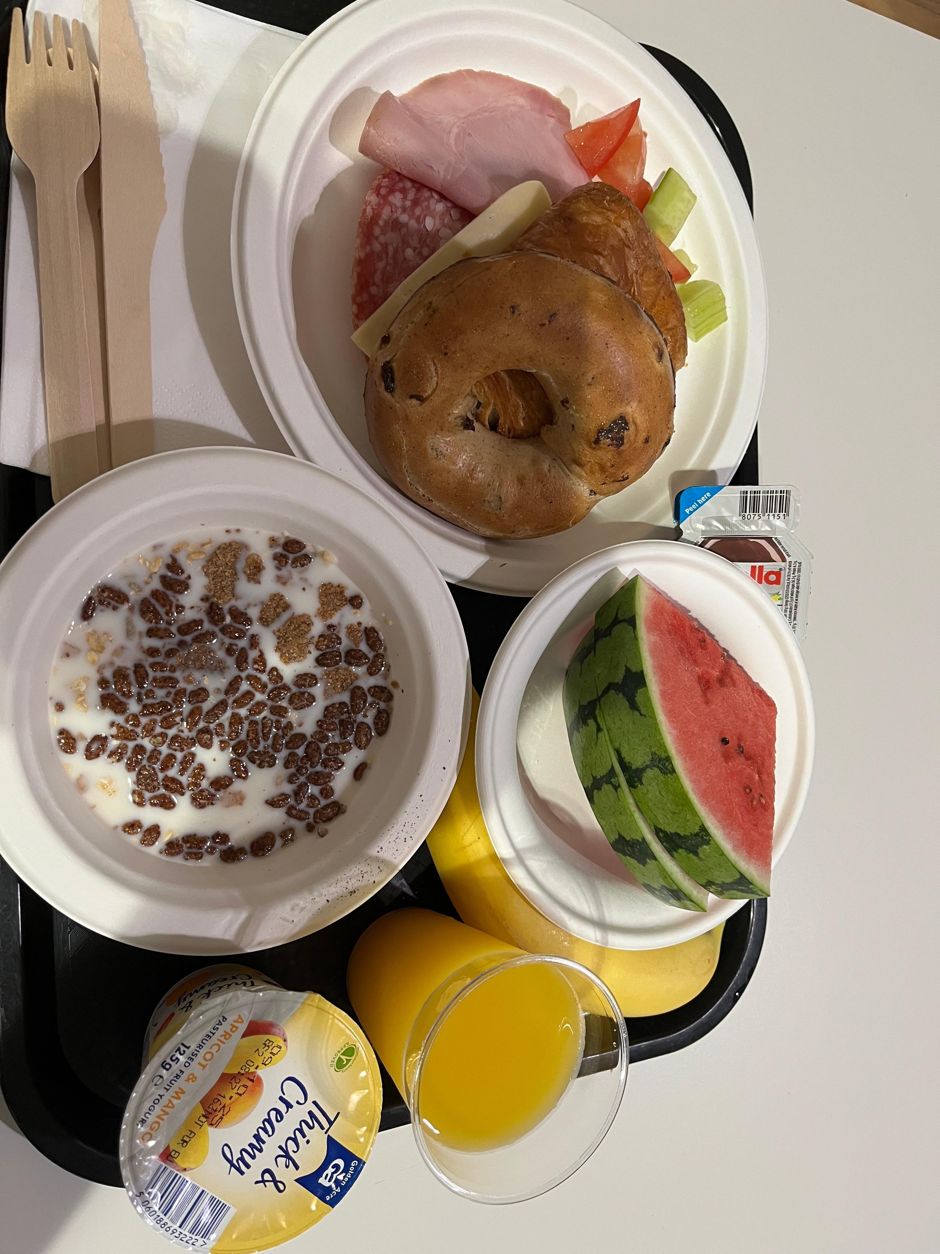 Breakfast at second visit 