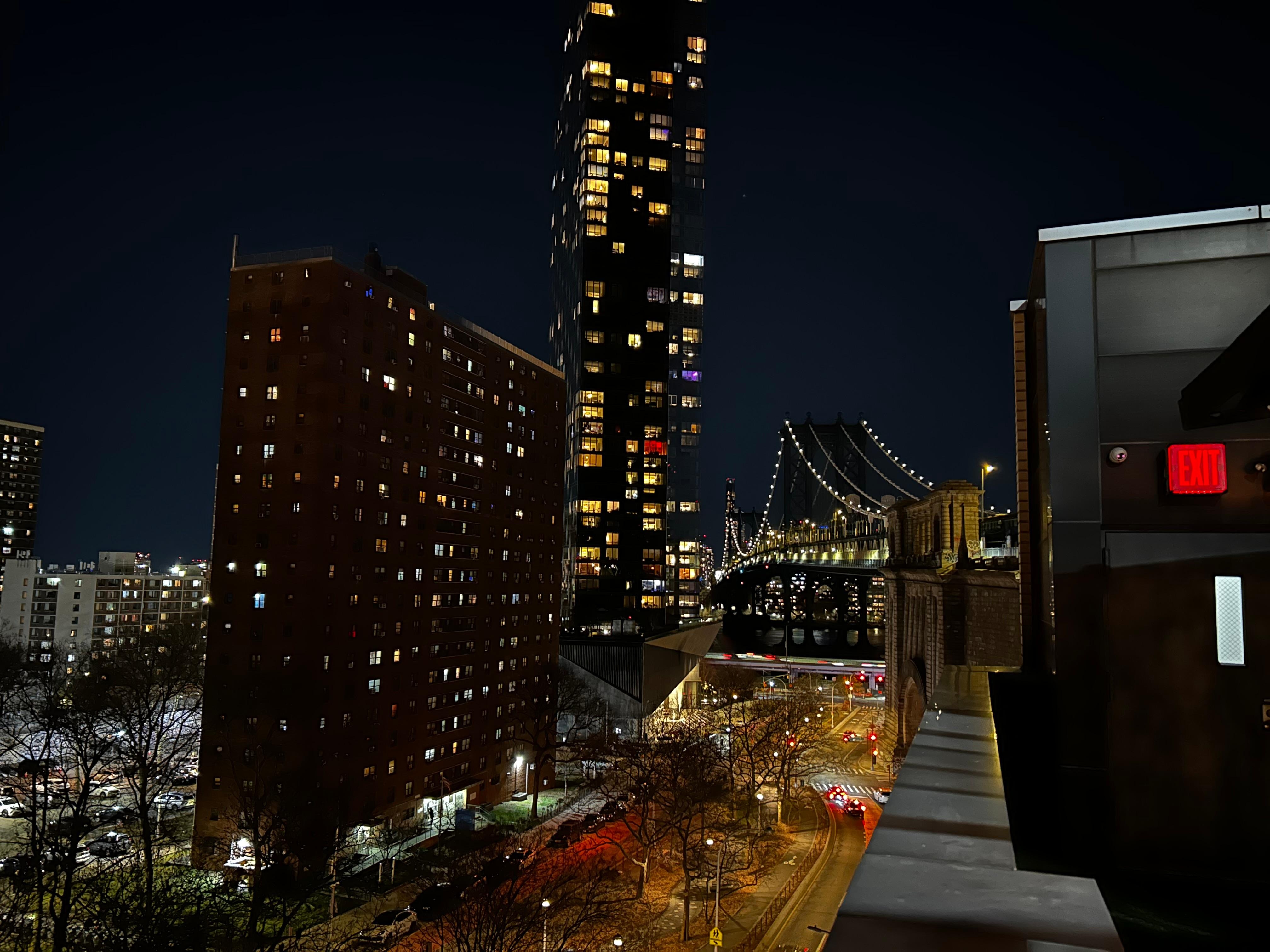 View from the shared balcony