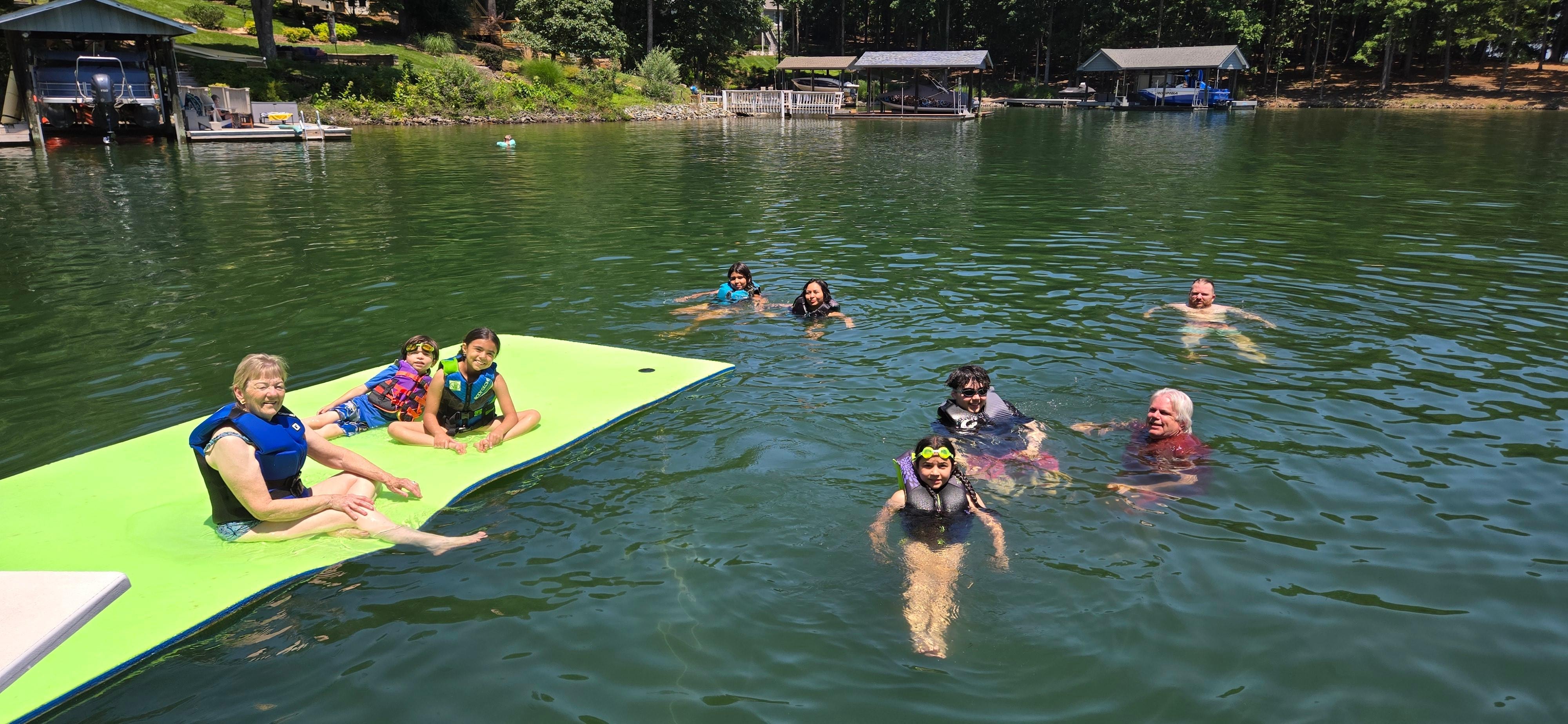 Only a small section off the dock, but you could see how much space there is even in this photo.