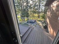 Hot tub off laundry room