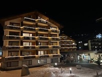 Exterior decorated for Christmas