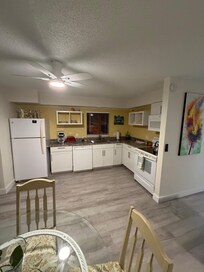 Kitchen and dining table