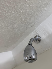 Water stains, from improper treatment and cleaning.