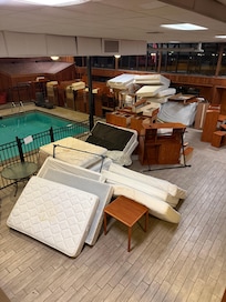 You can see and smell the urine