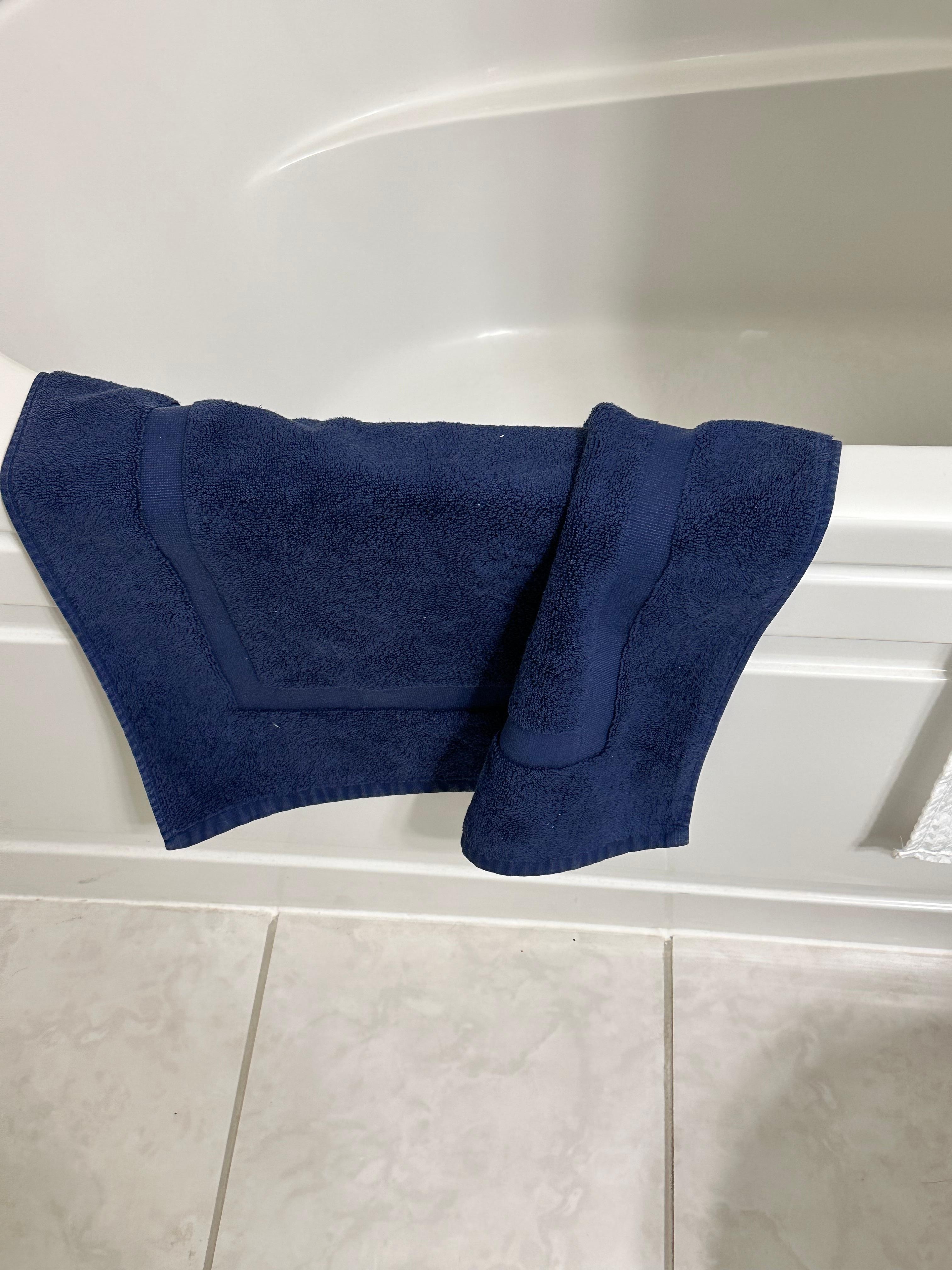 Wet towel left behind 