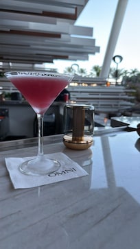 Hibiscus Cosmo @ the hidden lobby bar