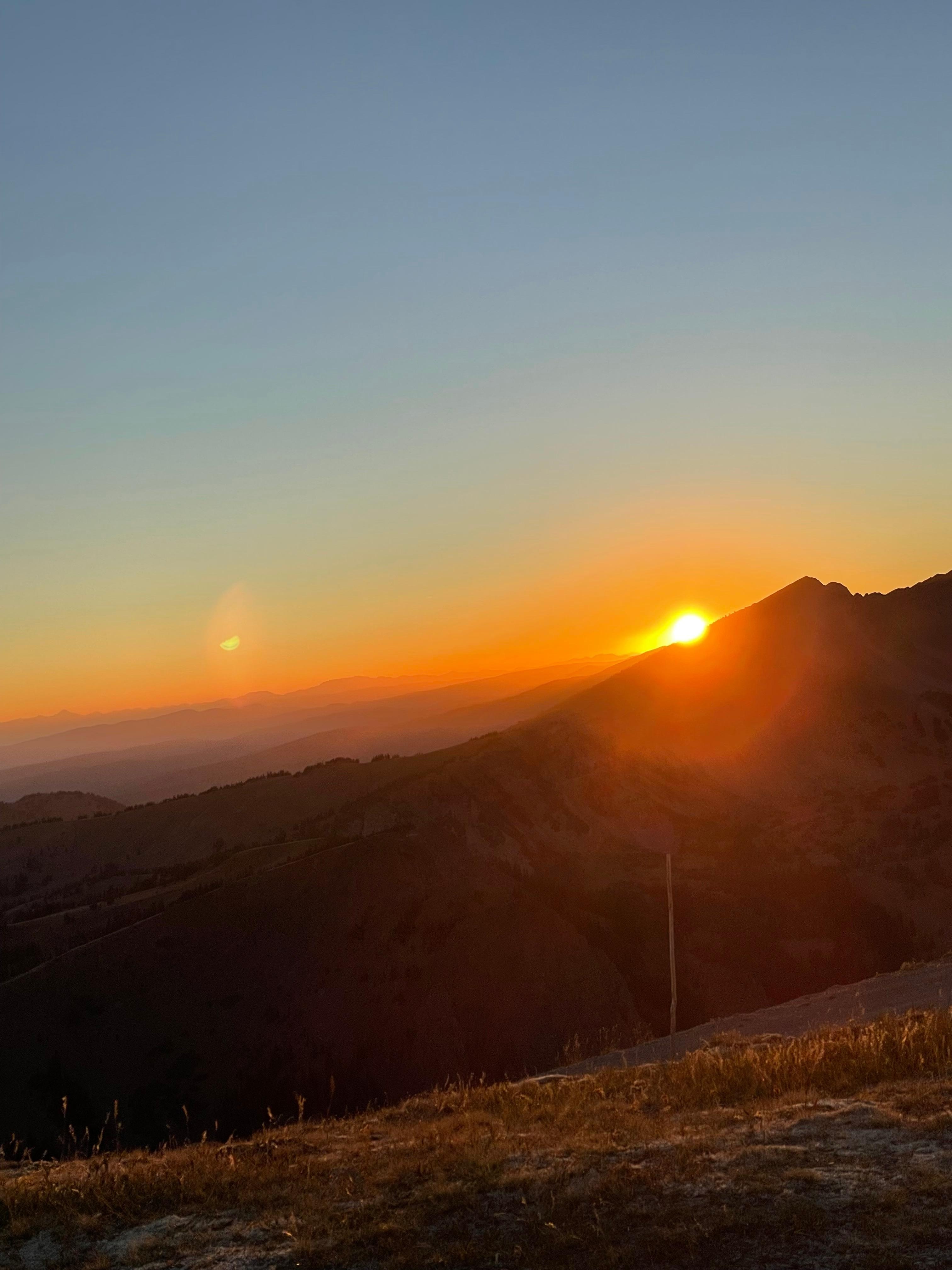 Sunset at top of Sawtell peak