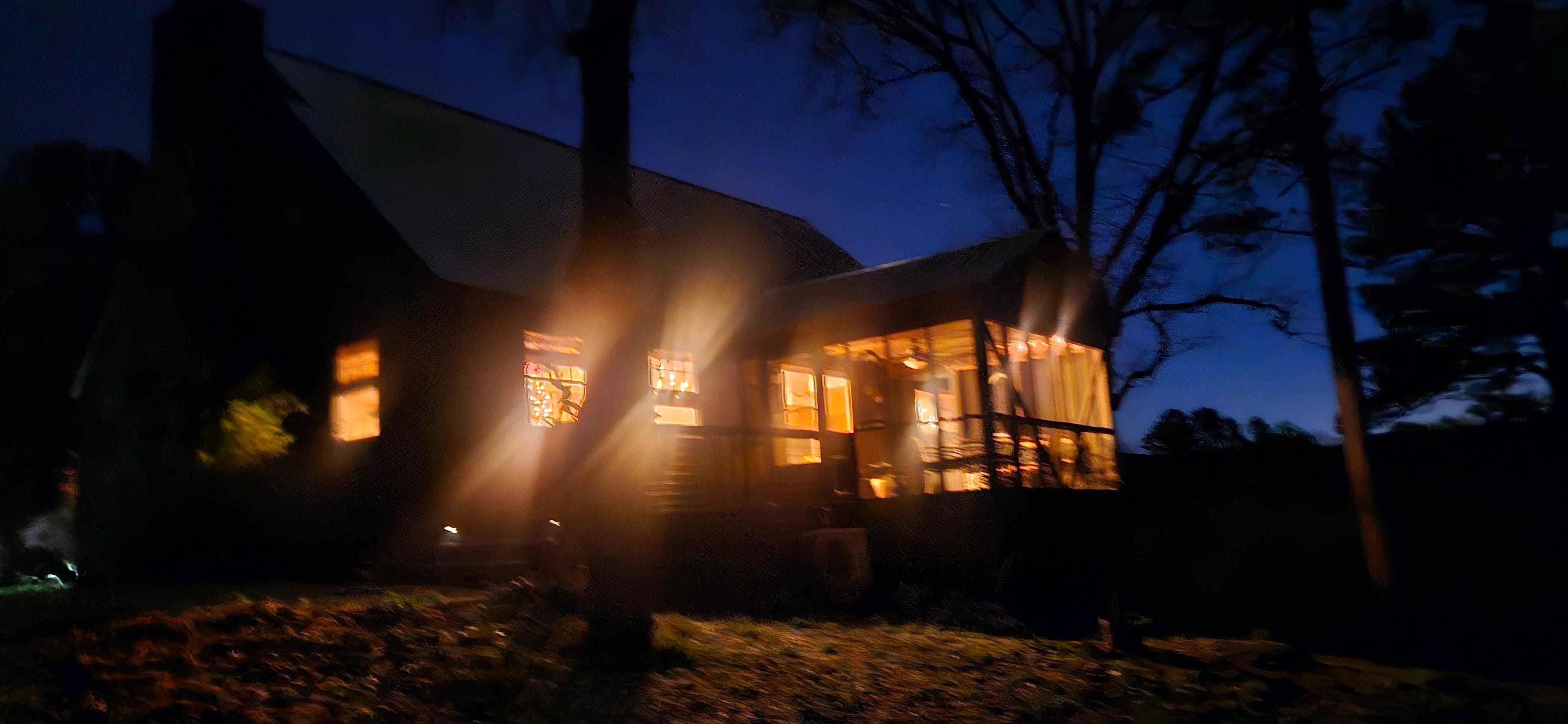 Our view arriving, pictures couldn't do it justice!