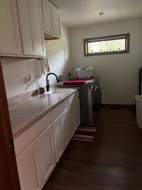 Laundry area is huge