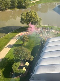 View from my room of wedding celebration