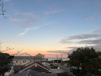 Sunrise from the rooftop deck