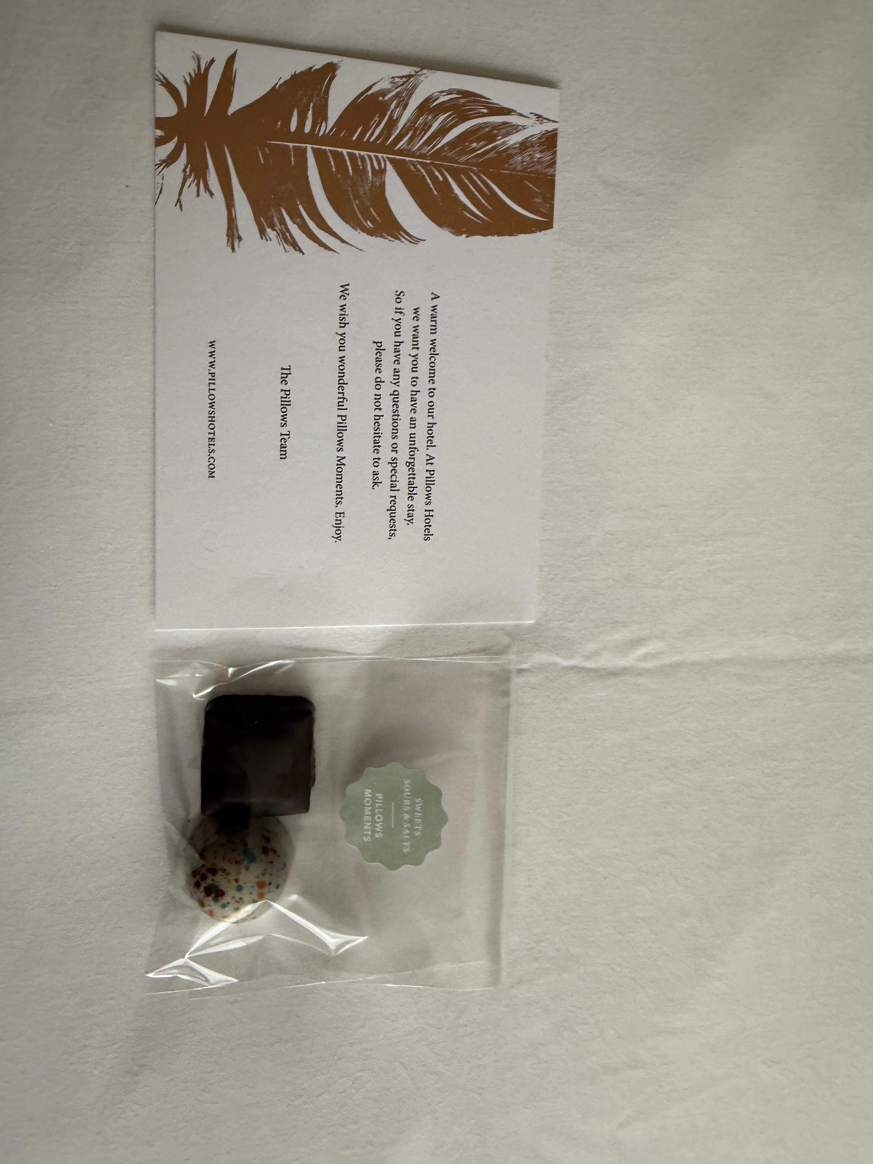 A lovely welcome and gift