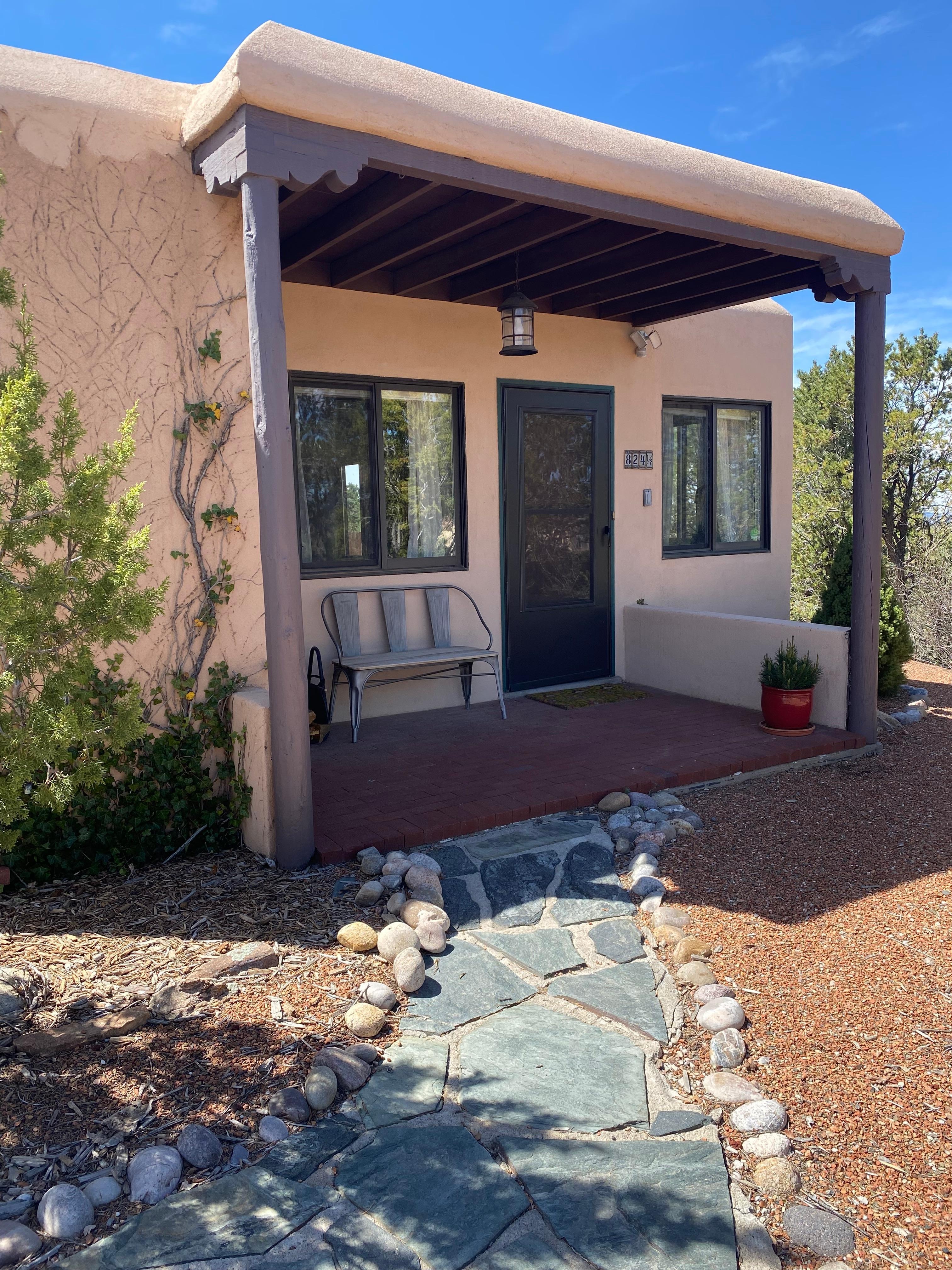 Adorable adobe home.