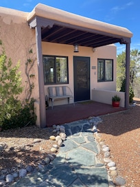 Adorable adobe home.