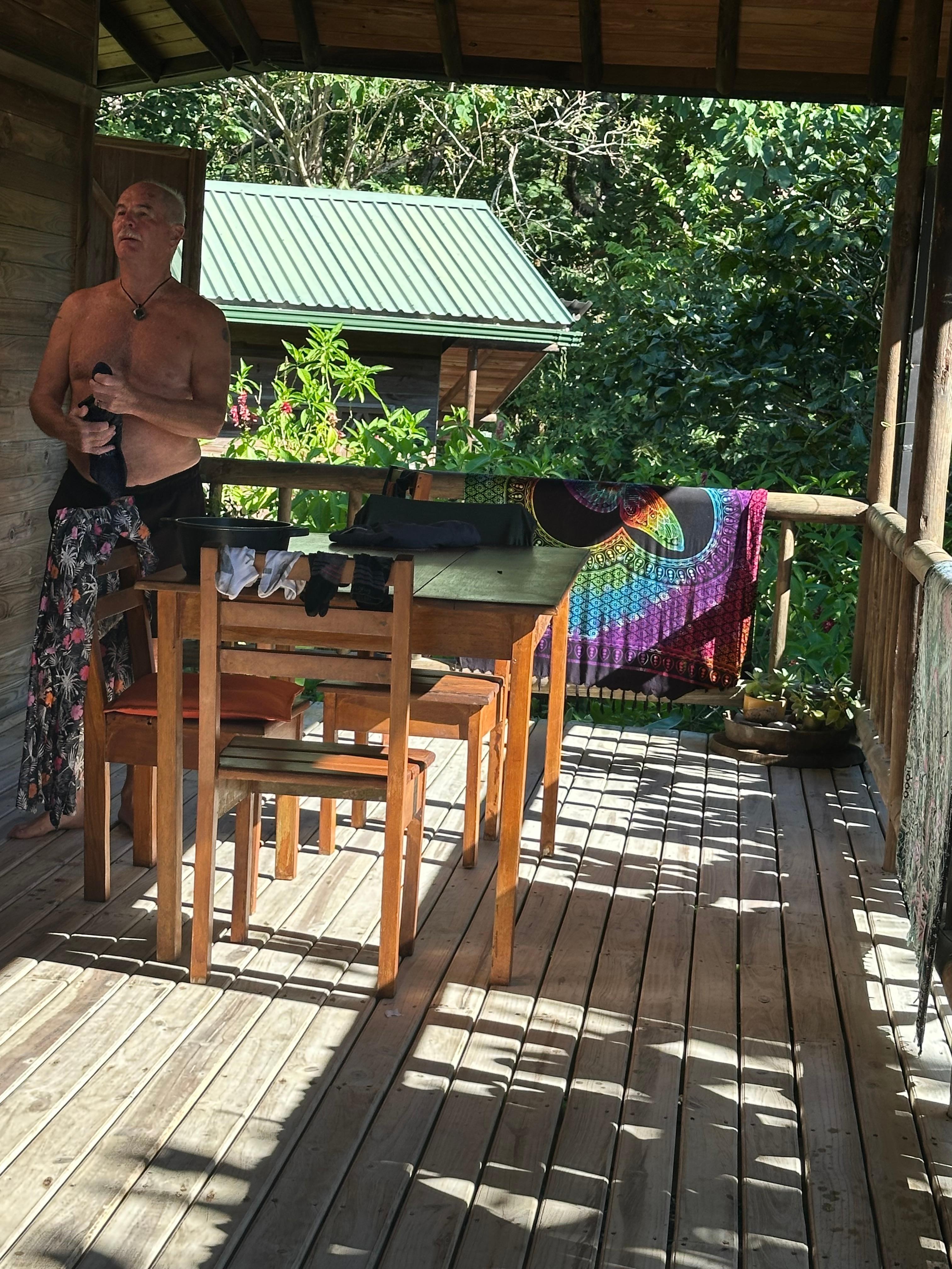 We spent so much time on the porch. 