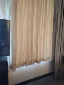 Blackout curtains are not.
