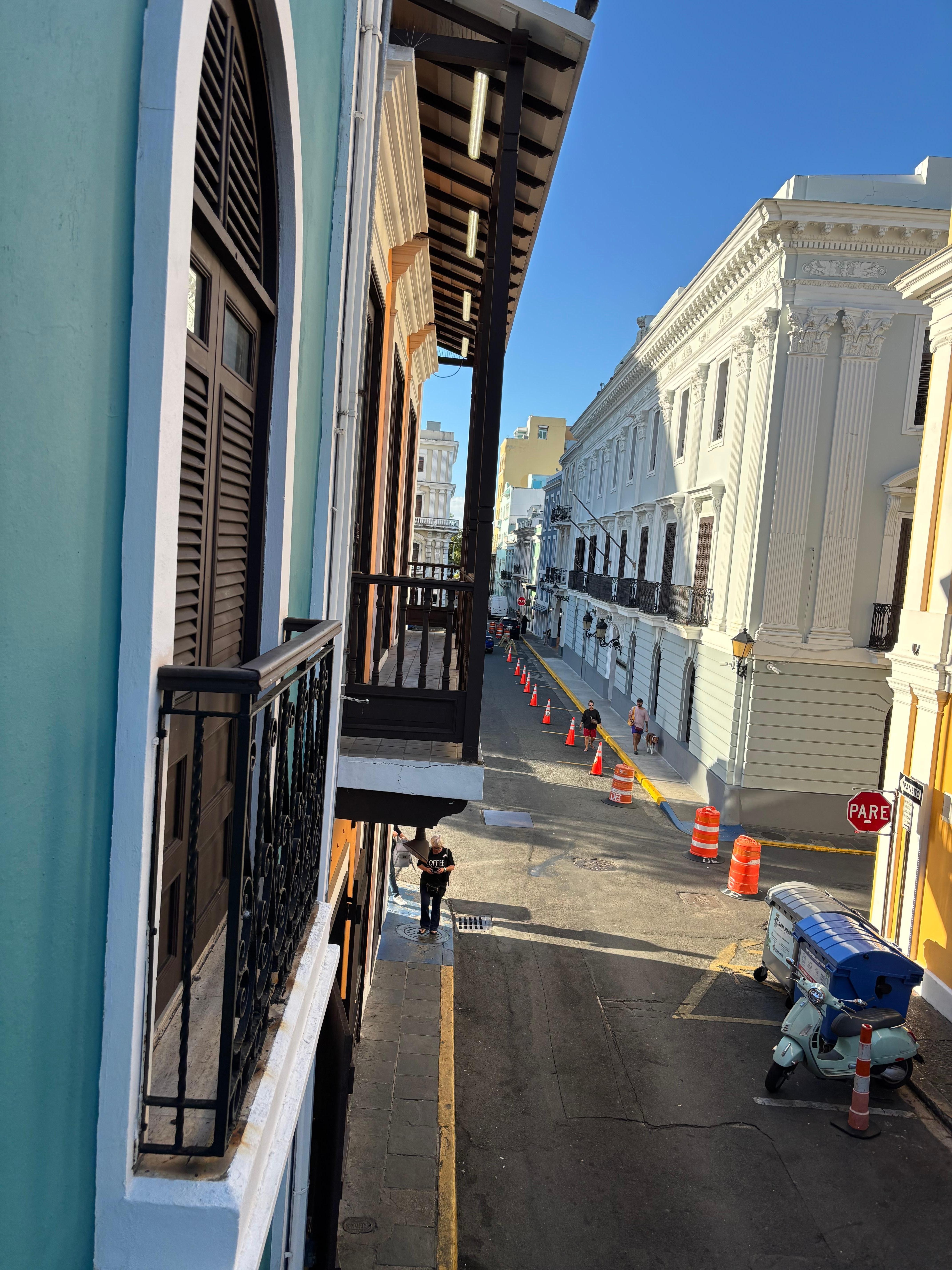 Other side of view. Ocean at the end. 