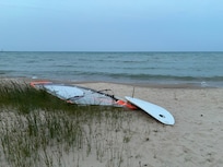 I was glad to have my windsurfer as there were a couple of breezy days for sailing. Although, a warning for board sailors, there are many large boulders along the coast in this area, … unfortunately, I broke a fin on one of them! .