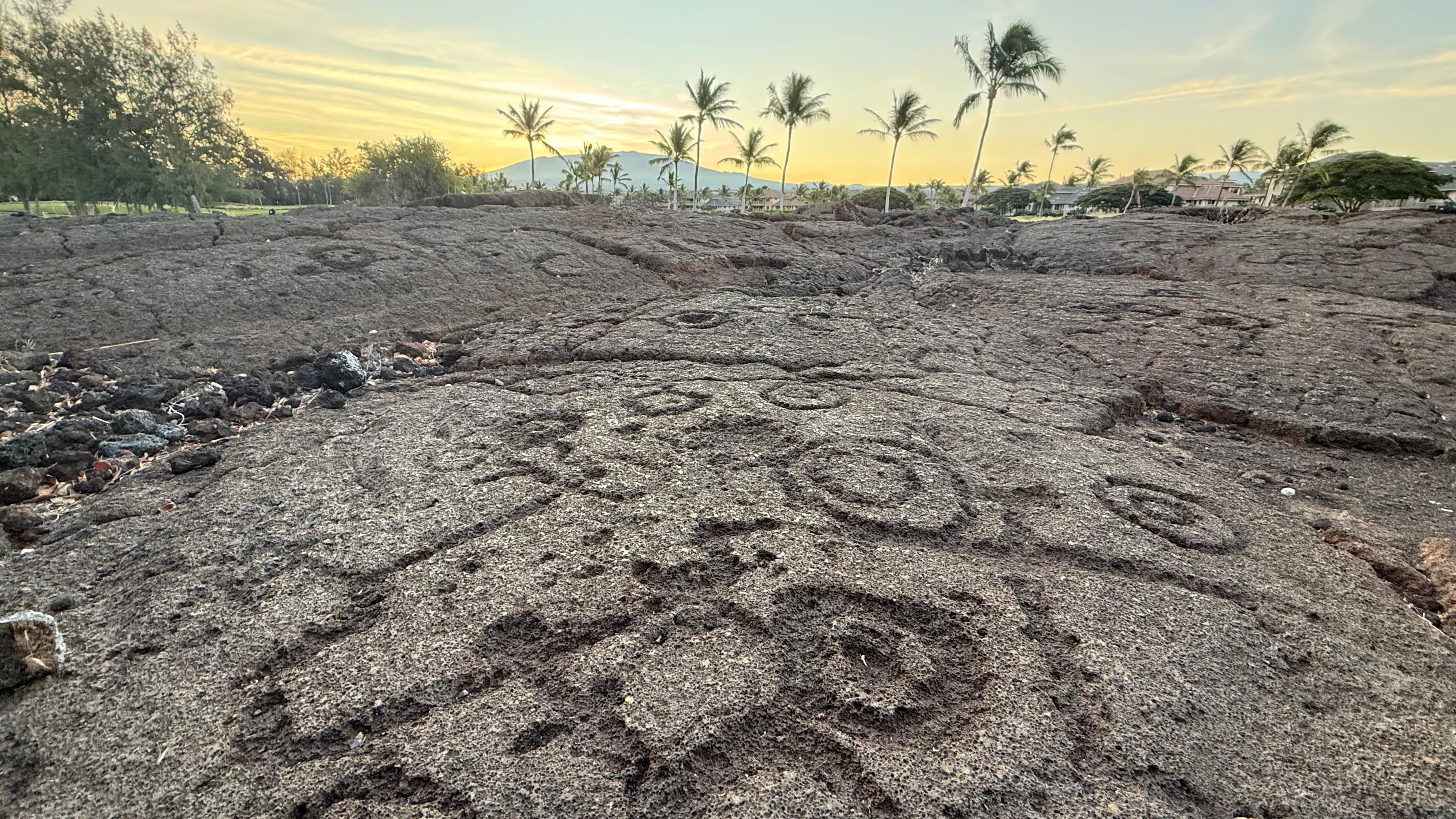 Sunrise, Mauna Kea, Petroglyphs