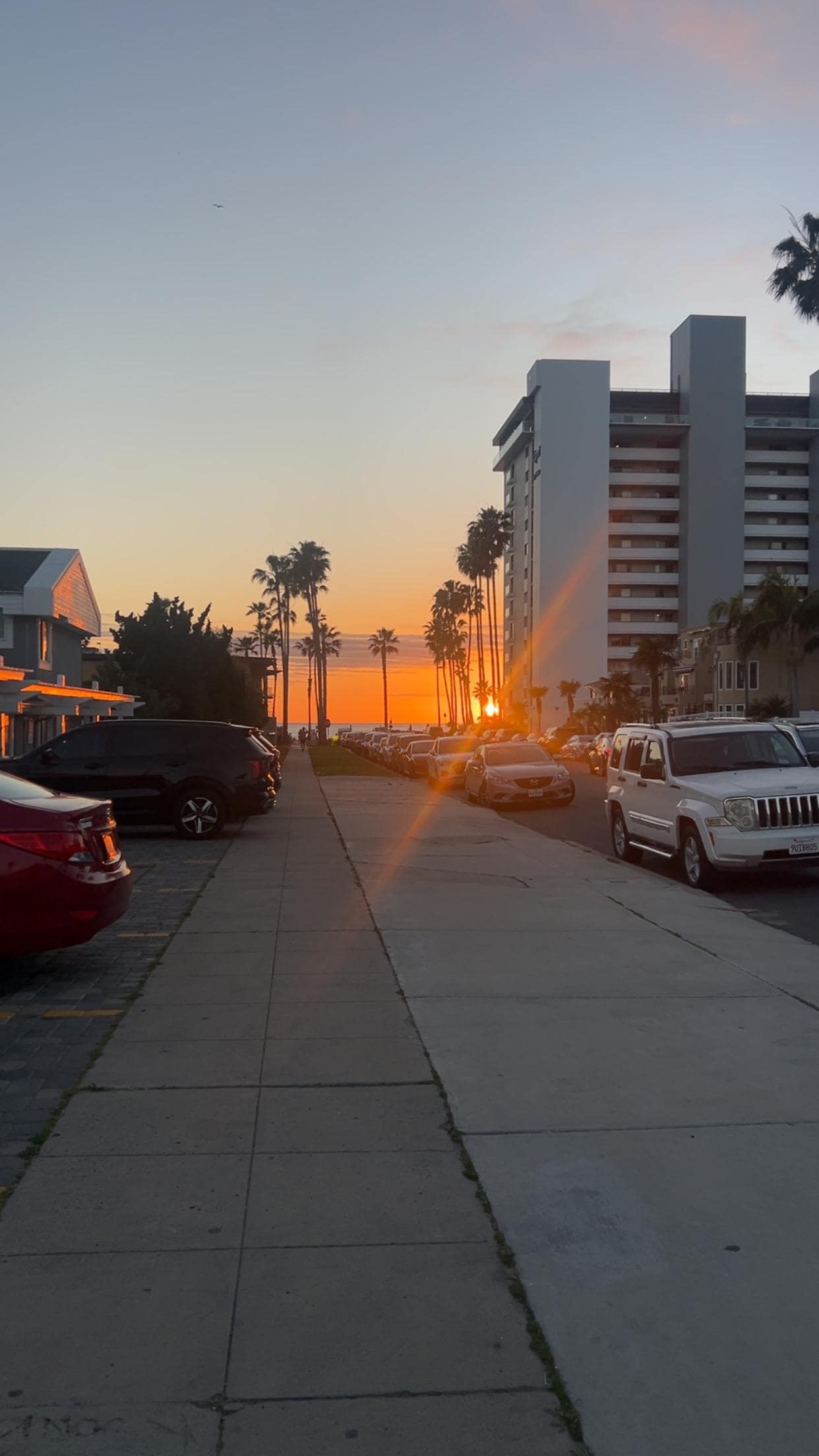 Just across the street from the hotel