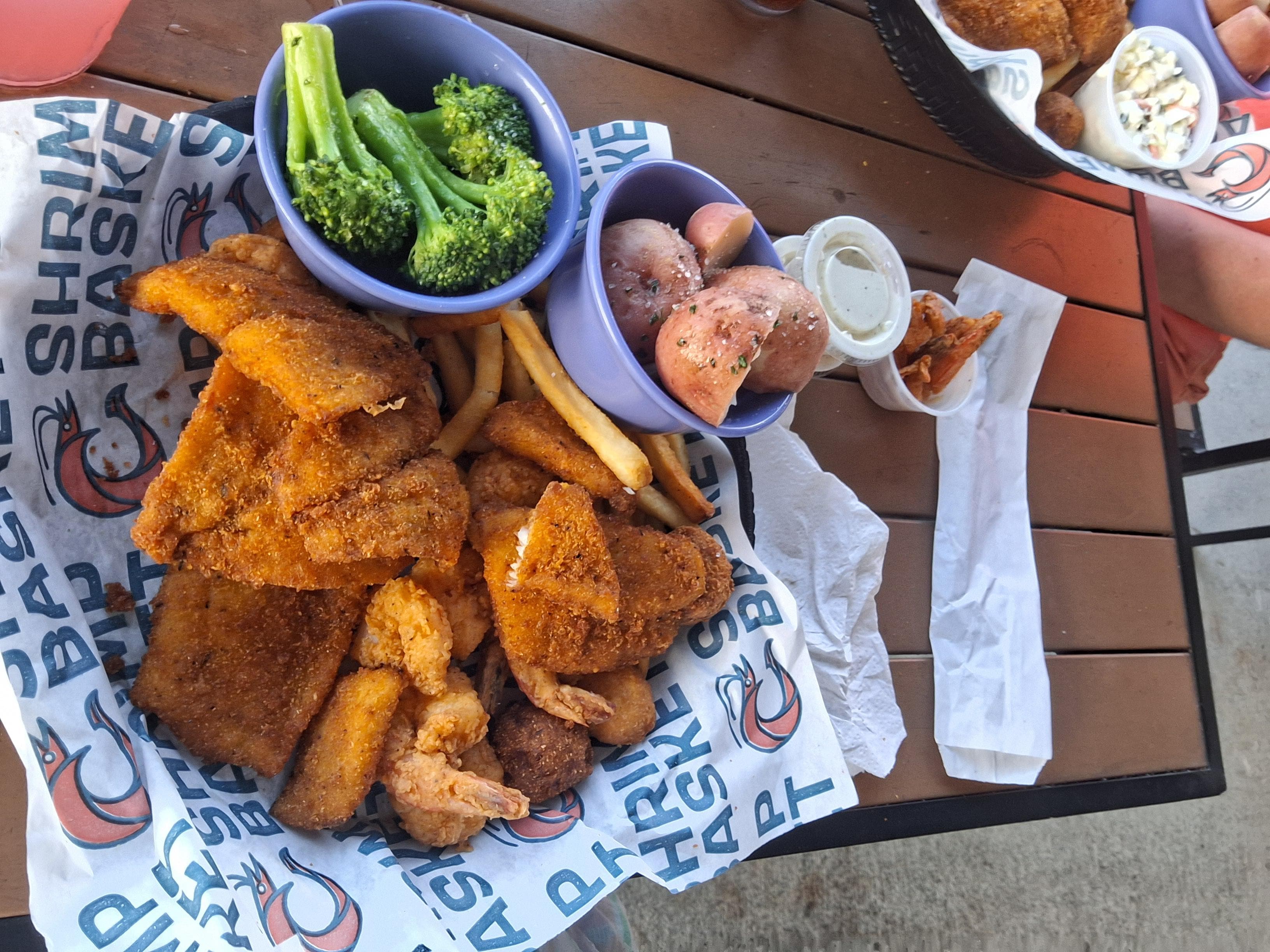 Shrimp Basket has good food