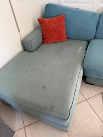 Furniture was all stained